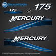05 06 07 2005 2006 2007 175 hp 175hp Mercury FourStroke optimax decal set decals blue