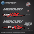 Mercury 2013 2012 250hp 250 hp optimax proxs pro xs direct injection red theme