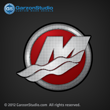 2013 Mercury M logo outboard decal 2012 red sticker
