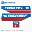 Evinrude Outboard decals 15 horsepower