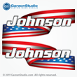 Johnson Outboard Decal American Flag
