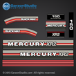 1985 MERCURY 150 hp XR2 oil injected decal set mercury god kit graphics black max 150HP