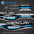 1999 2000 2001 Mercury 150 hp EFI Bluewater decal set 809693A00 