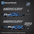 Mercury 2013 2012 250hp 250 hp optimax proxs pro xs direct injection blue theme